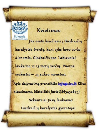 kvietimas